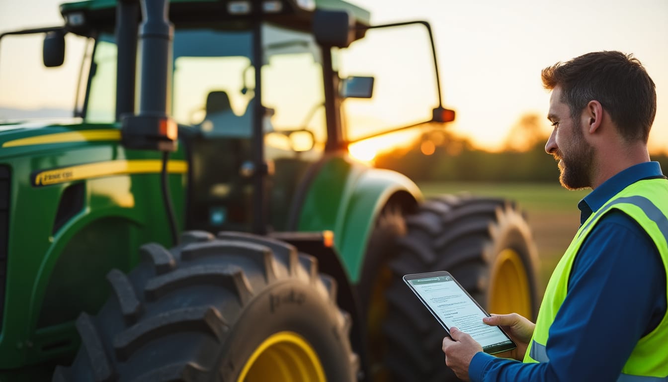 Illustration: Comprendre le cadre légal pour assurer un tracteur agricole